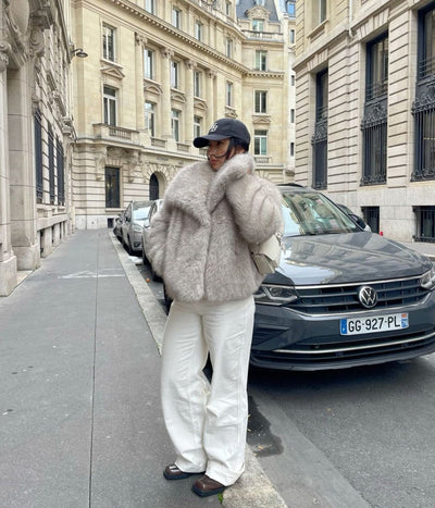 LuxusEleganz | Eleganter Kunstpelzmantel für kalte Tage