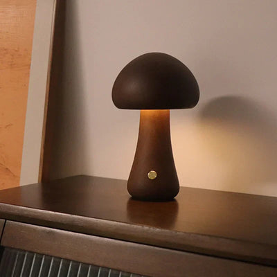 ShroomLicht | Elegantes LED-Nachtlicht aus Holz mit Touch-Funktion und einstellbarer Helligkeit