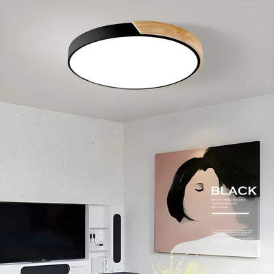 LED-Deckenleuchte aus Holz - Dekorativ & Modern sanften Macaronfarben Skandinavisches Design