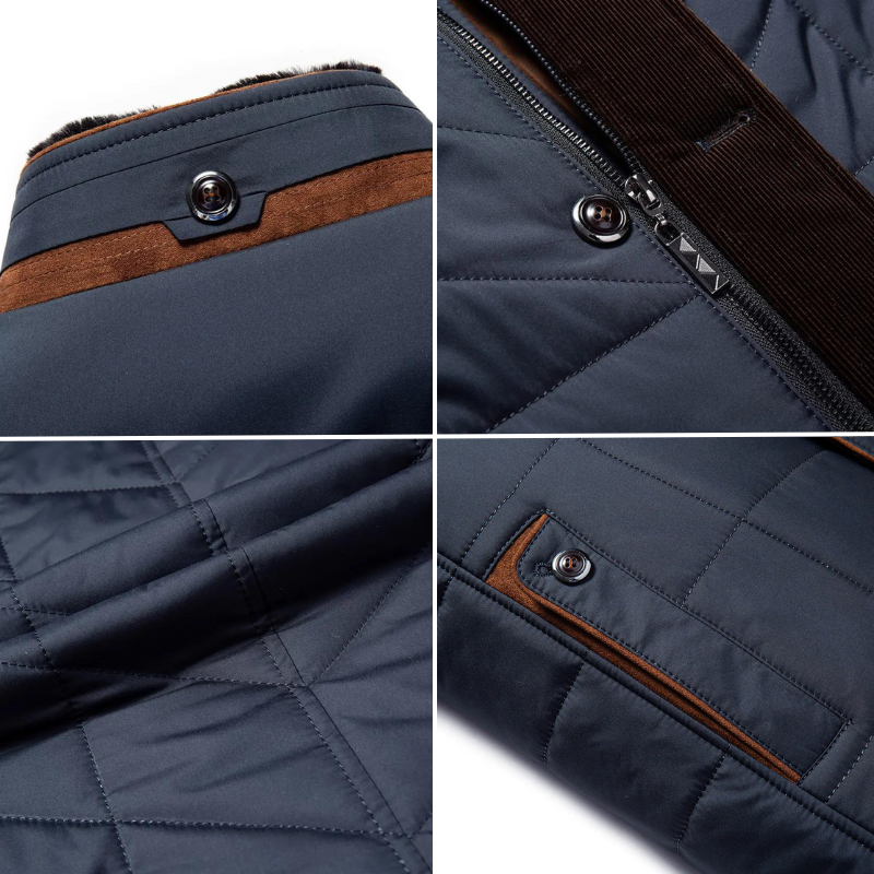 Isolierte Herrenjacke für kalte Tage – Stilvolle Jacke für Winteraktivitäten in verschiedenen Größen