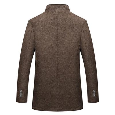 Elias von Stein | Eleganter Wollmantel für Herren mit klassischem Stil