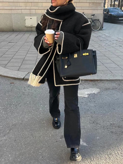 JUNA STYLISCHER WARMER SCHAL-MANTEL