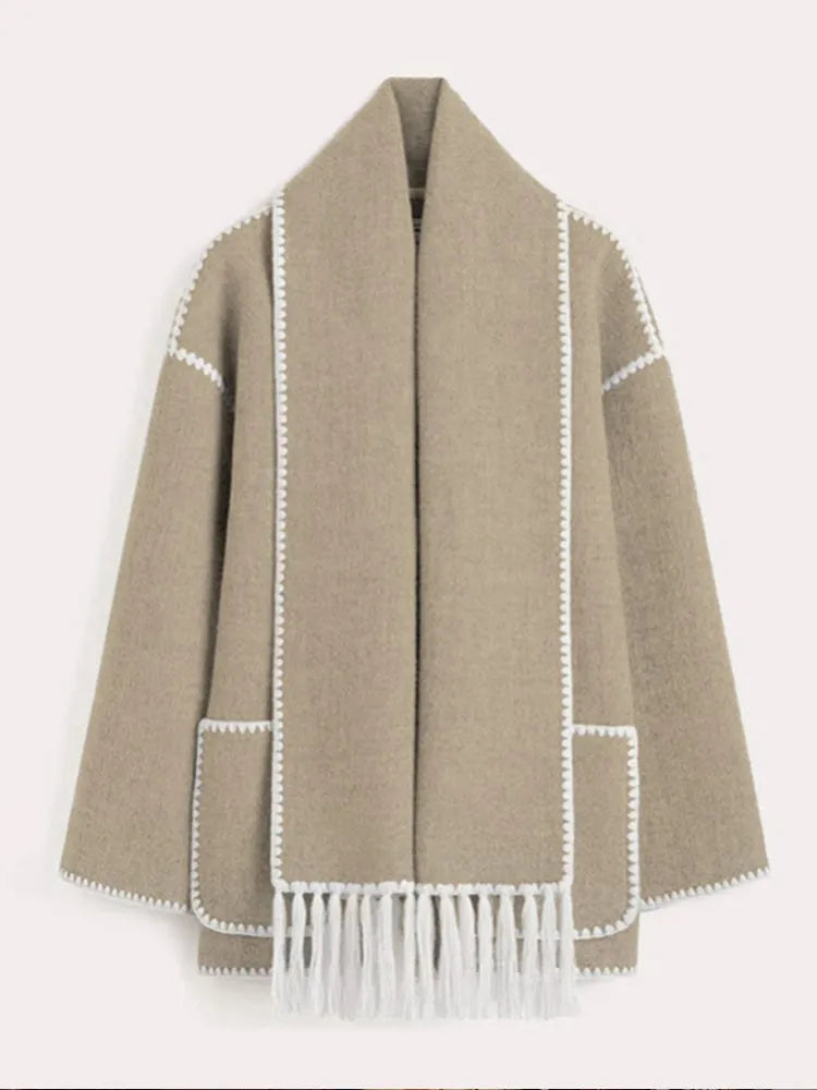 JUNA STYLISCHER WARMER SCHAL-MANTEL