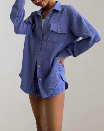 Muse-Kombination | Luxuriöses Set mit eleganter Jacke und stilvollen Shorts