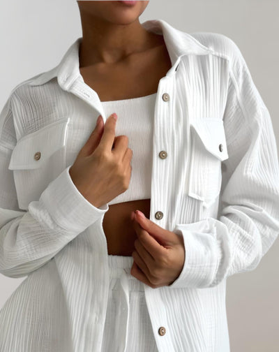 Muse-Kombination | Luxuriöses Set mit eleganter Jacke und stilvollen Shorts