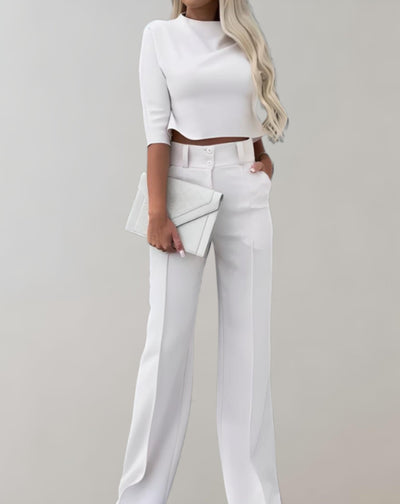 Heidi-Mode | Stylisches Casual Chic Set - Top+Hose