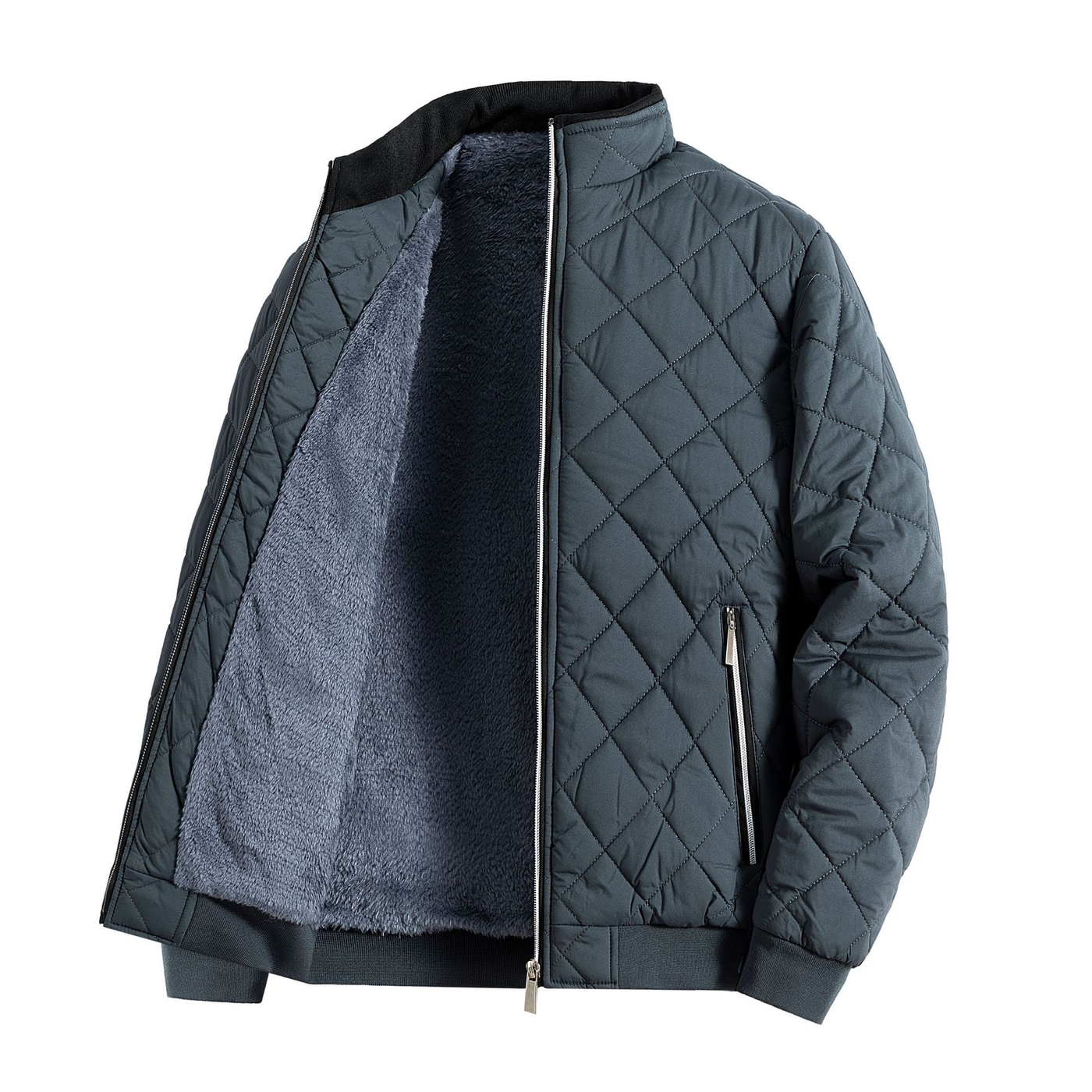 Mike | Klassische Fleece Steppjacke mit Reißverschluss