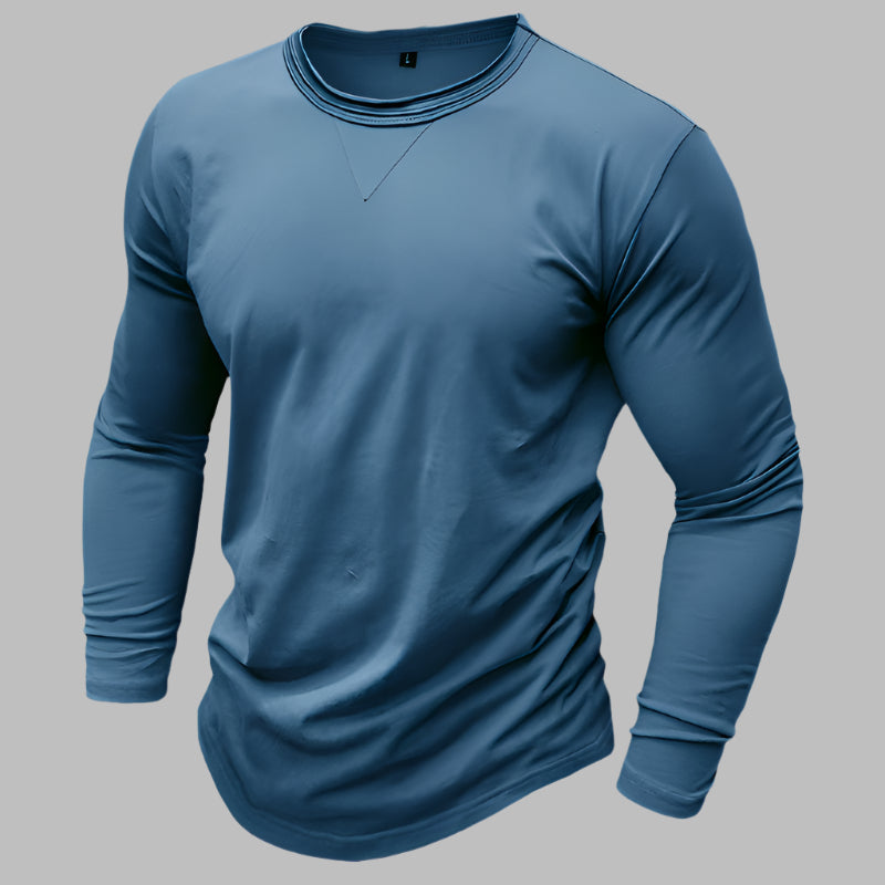 Langarm T-shirt für Herren – Klassisch für Business & Freizeit Für Sommer