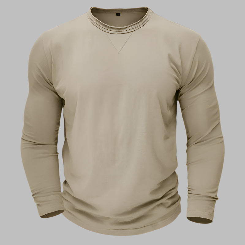 Langarm T-shirt für Herren – Klassisch für Business & Freizeit Für Sommer
