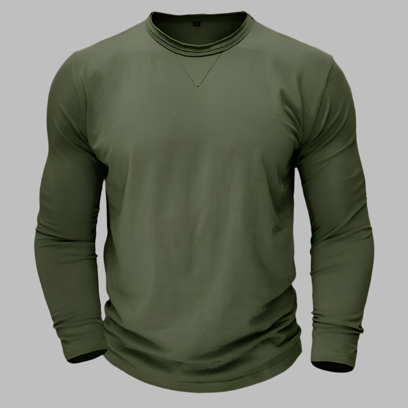 Langarm T-shirt für Herren – Klassisch für Business & Freizeit Für Sommer