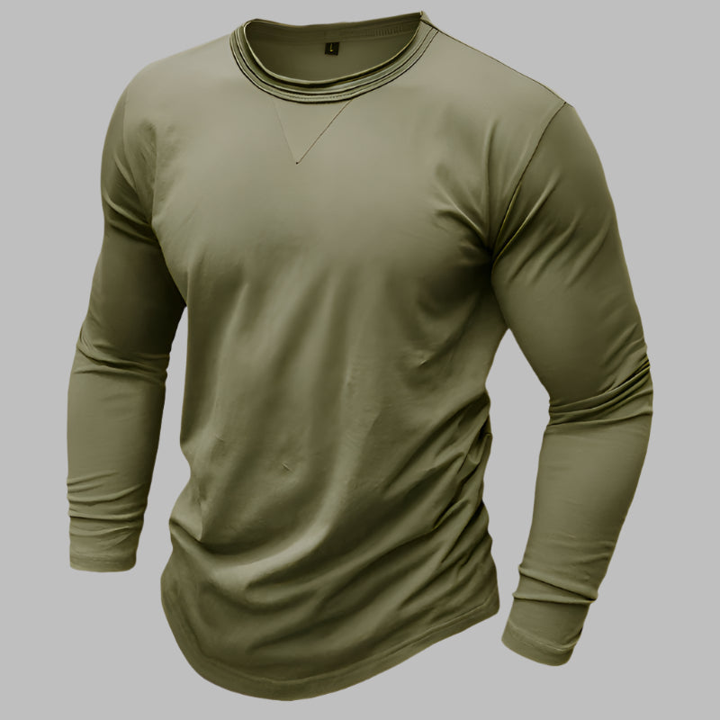 Langarm T-shirt für Herren – Klassisch für Business & Freizeit Für Sommer