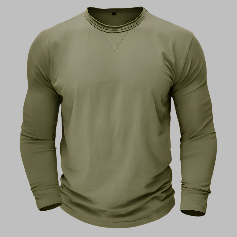 Langarm T-shirt für Herren – Klassisch für Business & Freizeit Für Sommer