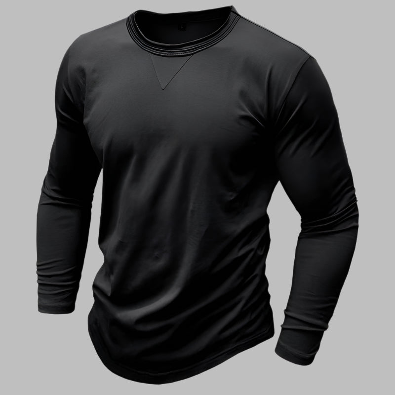 Langarm T-shirt für Herren – Klassisch für Business & Freizeit Für Sommer