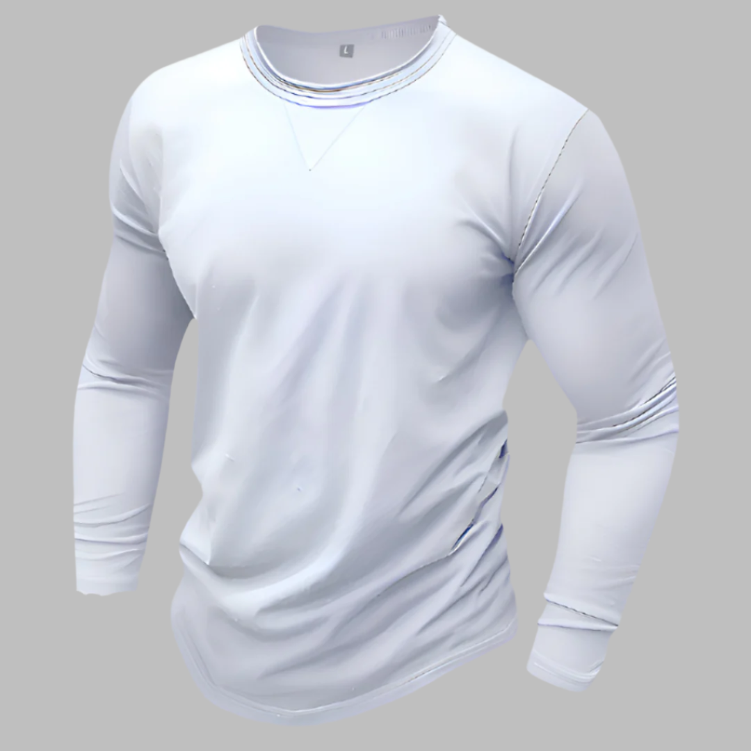 Langarm T-shirt für Herren – Klassisch für Business & Freizeit Für Sommer