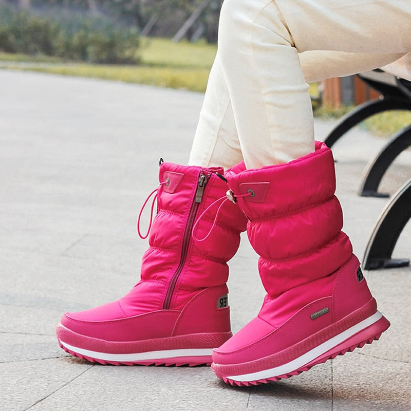 Kuschelige Winterstiefel für Damen mit wasserabweisender Obersohle – warm für Wintertage