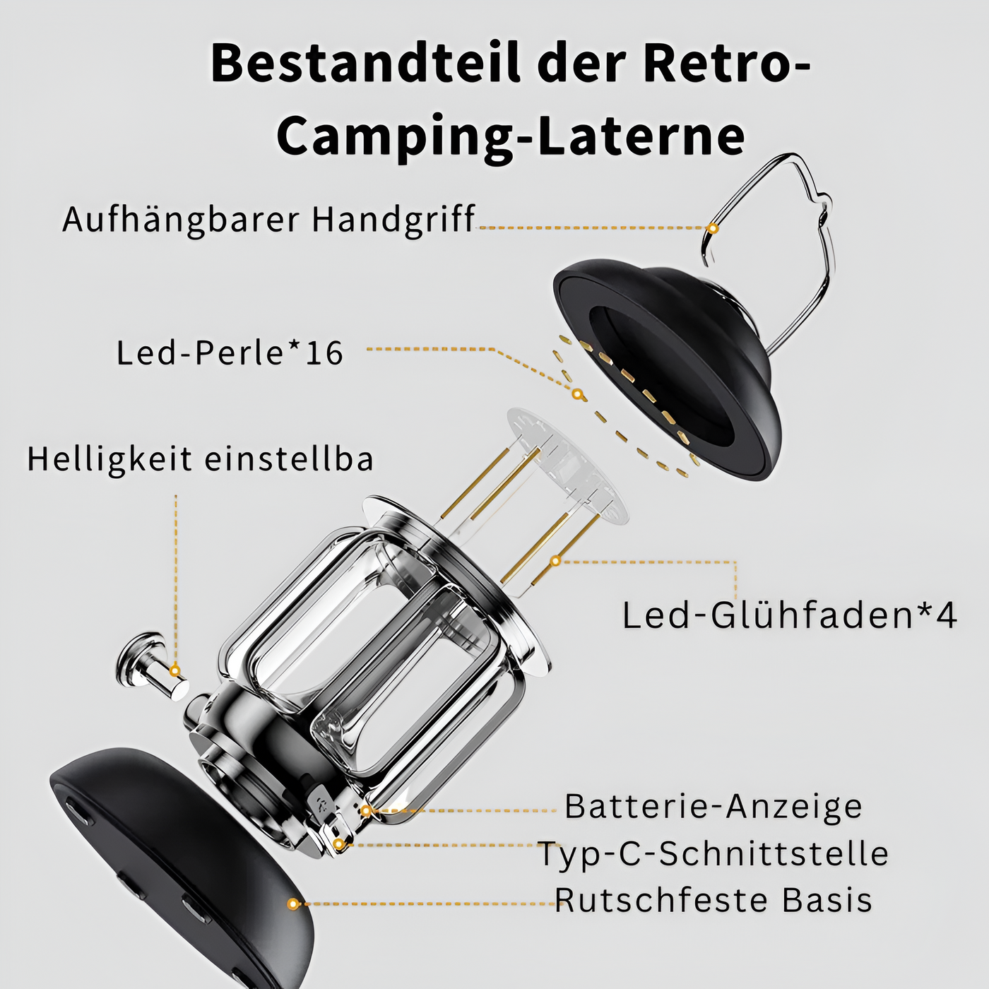 MagnaLuxe Light - Tragbare USB-Lade Licht