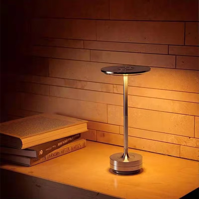 Bianca Lichtzauber | Elegante, kabellose Aluminium Tischlampe mit Dimmfunktion und 3 Lichtmodi