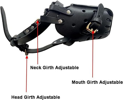 LeatherPro Maulkorb für Hunde | Leder-Maulkorb für Hunde