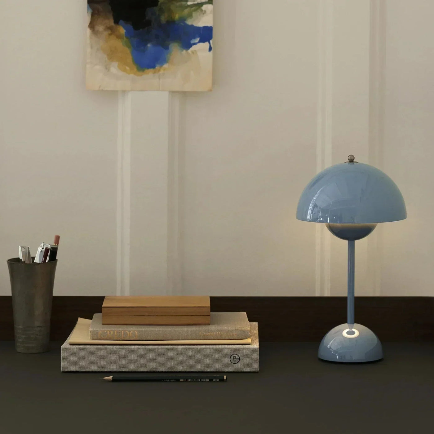 LichtEleganz | Kabellose LED-Tischlampe mit Dimmfunktion
