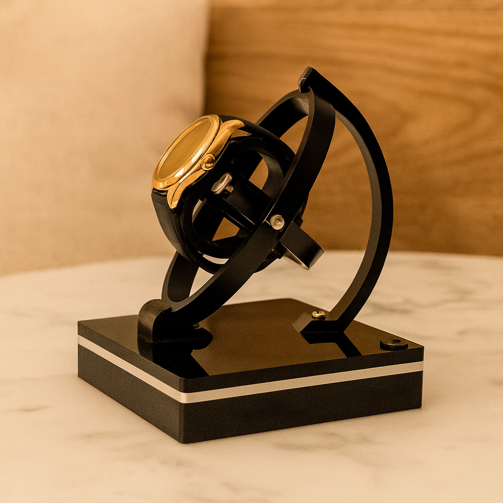 Lux Automatischer Uhrenbeweger mit Vitrine für mechanische Uhren