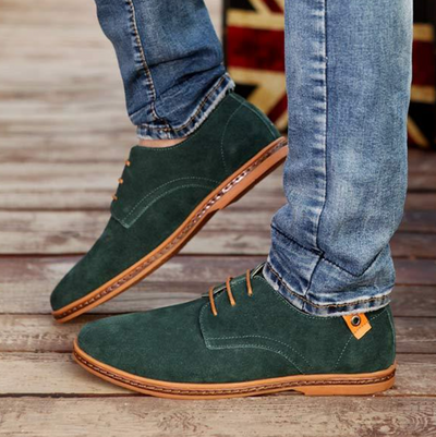 Herren Lederschuhe aus Wildleder – Vayron