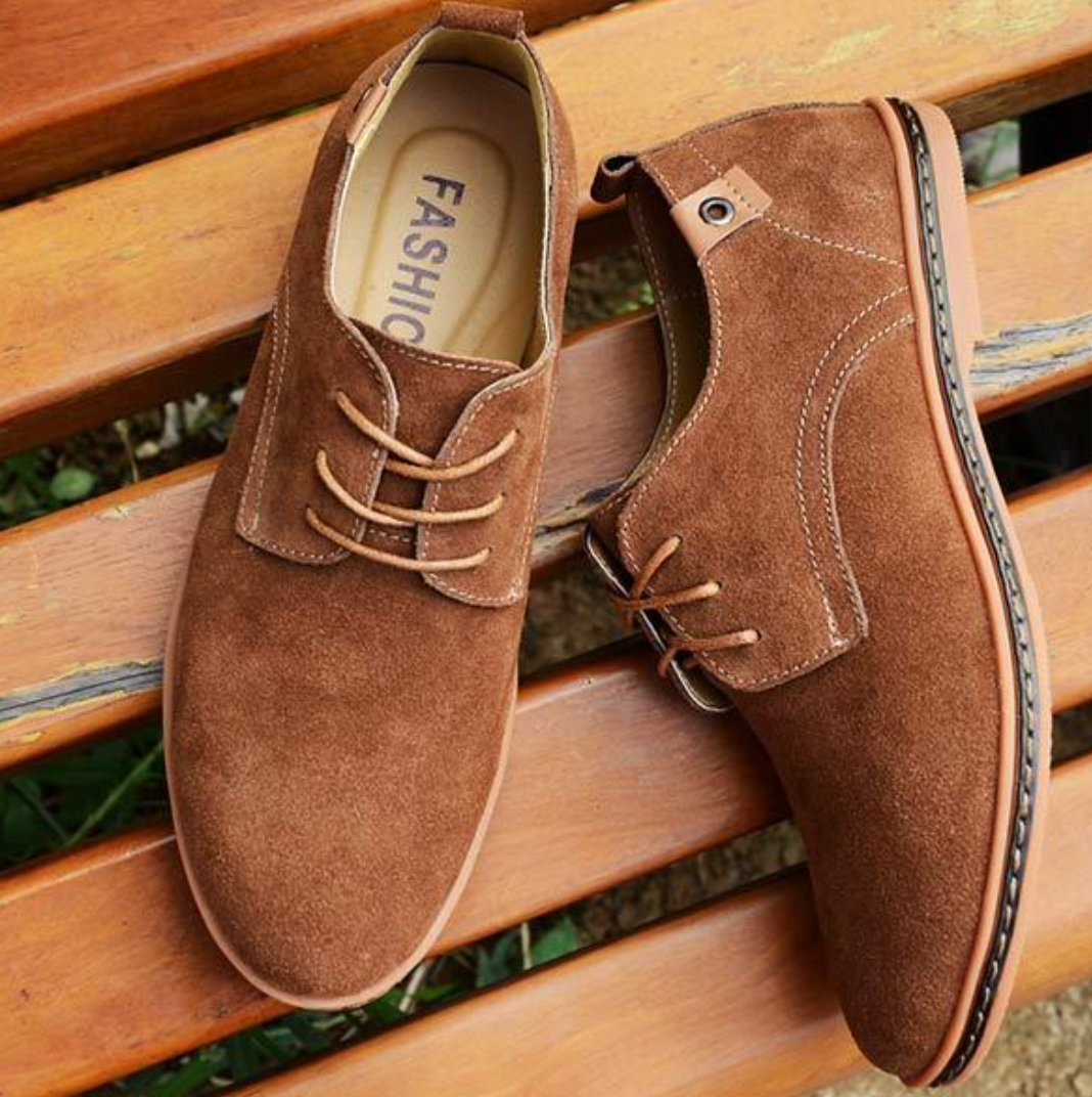 Herren Lederschuhe aus Wildleder – Vayron