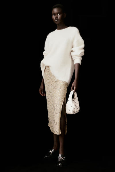 MINA MOHAIR RUND HALS