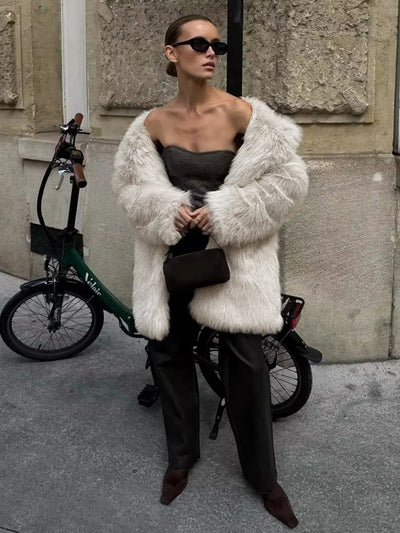 Macy | Eleganter Oversize Wollmantel für Damen Winter