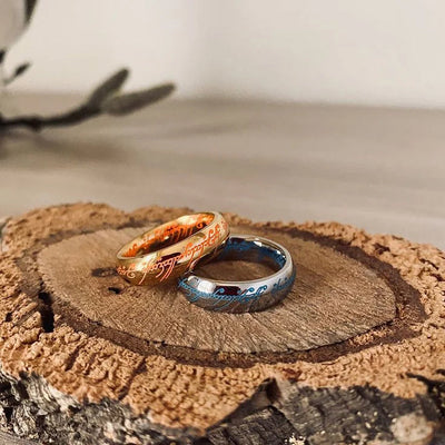 Lova Glücksring | Magisches Schmuckstück mit leuchtenden Runen für Glück und Positivität