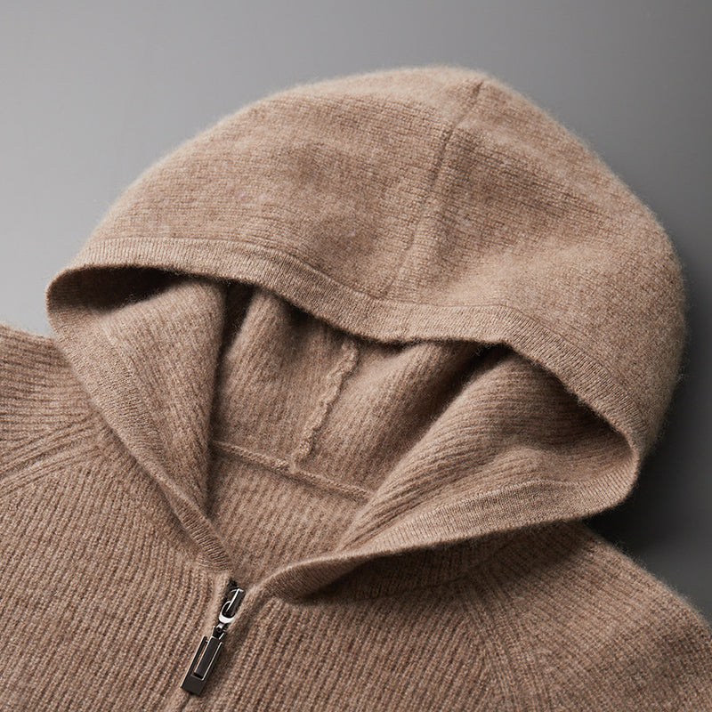 ROYAL CASHMERE MERINO WOOL ZIP UP