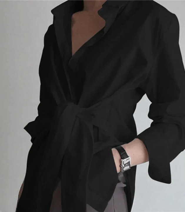 Marina | Langärmlige Bluse für Freizeit und Abendgarderobe