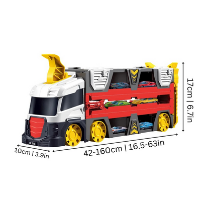 MechTrack – Vielseitiger Transformator-Lkw mit Rennstrecke