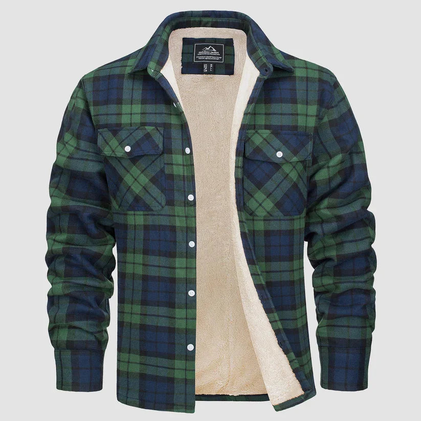 Herren Weich Sherpa Vliesjacke