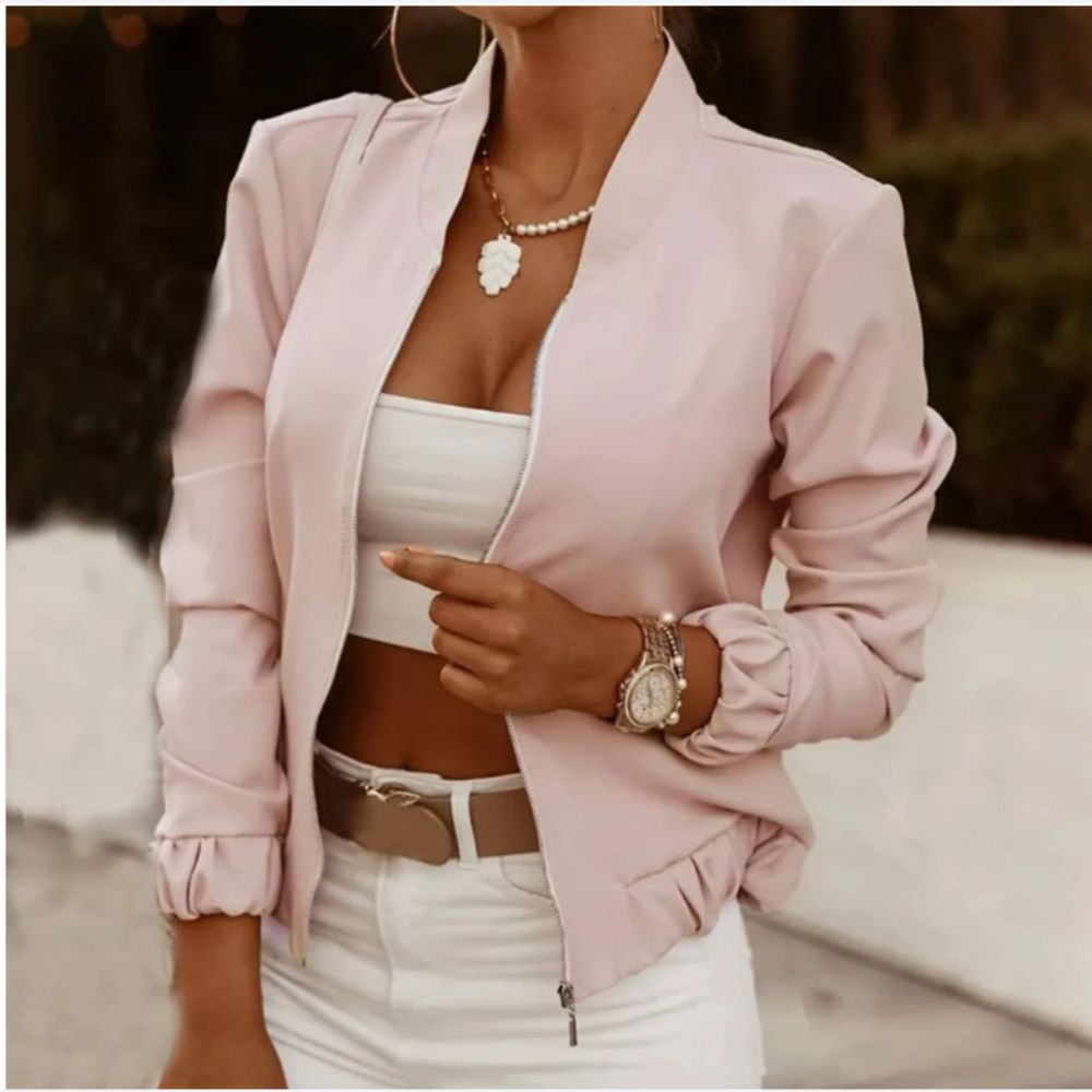 Heidi-Mode | Retro bedruckte Bomberjacke