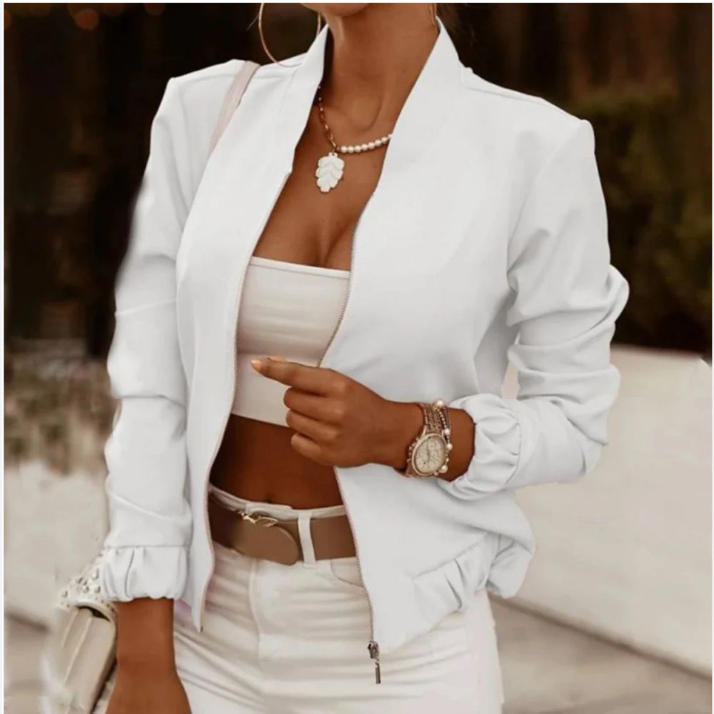 Heidi-Mode | Retro bedruckte Bomberjacke