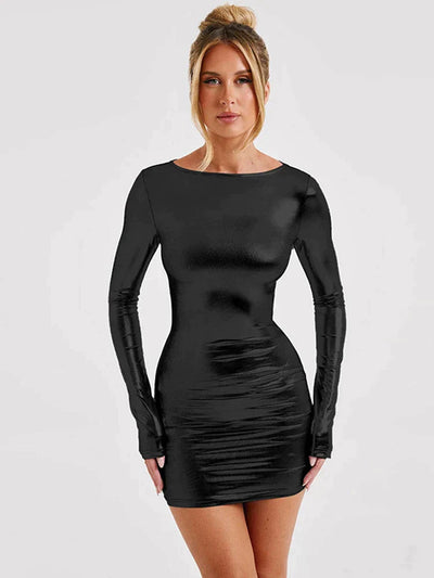 Juliane | Metallic Glam Bodycon PartynMinikleid