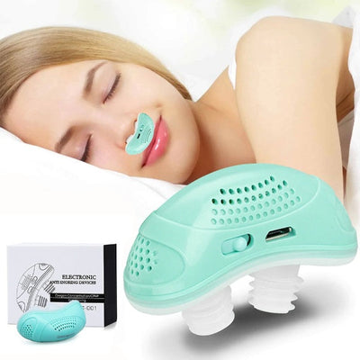 Mikro CPAP Schlafapnoe Maschine ohne Schläuche – Tragbare Anti-Schnarchen Lösung für Reisen, Flüsterleise und Kompakt