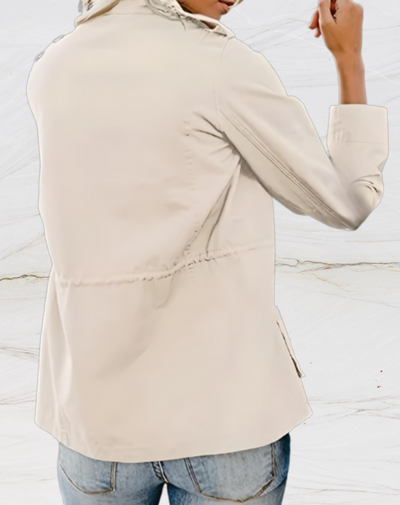 ElenorStyle | Elegante Langärmlige Jacke mit 4 praktischen Taschen für Damen