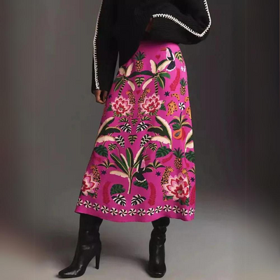 Heidi-Mode | Eleganter Midirock Mit Print