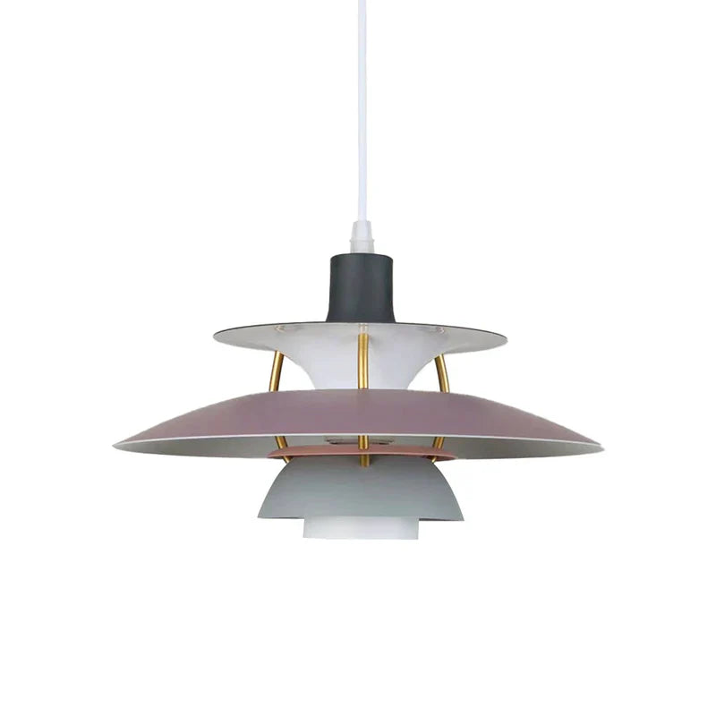 Moderne LED-Hängelampe in Farbenfrohem Metalldesign für Esstisch und Wohnbereiche – Energiesparend, E27 Fassung