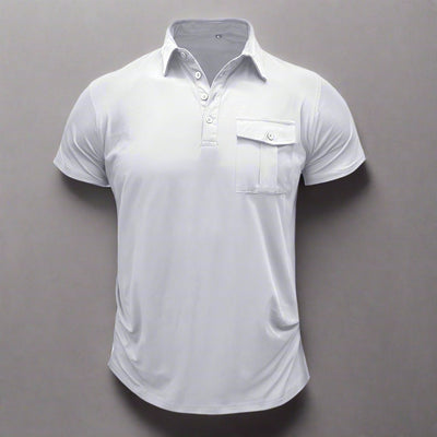 Poloshirt für Herren – Modernes Sommer Polo mit Brusttasche Für Sommer