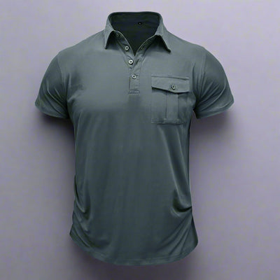 Poloshirt für Herren – Modernes Sommer Polo mit Brusttasche Für Sommer