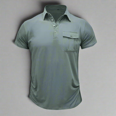 Poloshirt für Herren – Modernes Sommer Polo mit Brusttasche Für Sommer