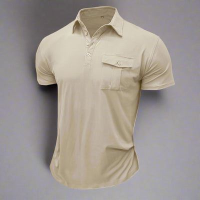 Poloshirt für Herren – Modernes Sommer Polo mit Brusttasche Für Sommer
