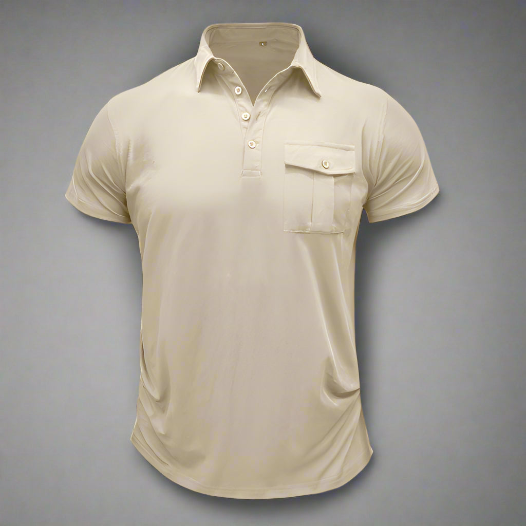 Poloshirt für Herren – Modernes Sommer Polo mit Brusttasche Für Sommer