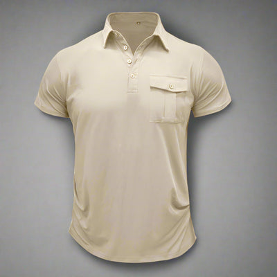 Poloshirt für Herren – Modernes Sommer Polo mit Brusttasche Für Sommer