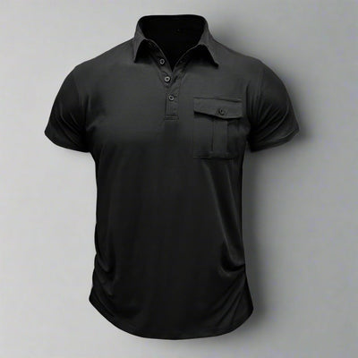 Poloshirt für Herren – Modernes Sommer Polo mit Brusttasche Für Sommer
