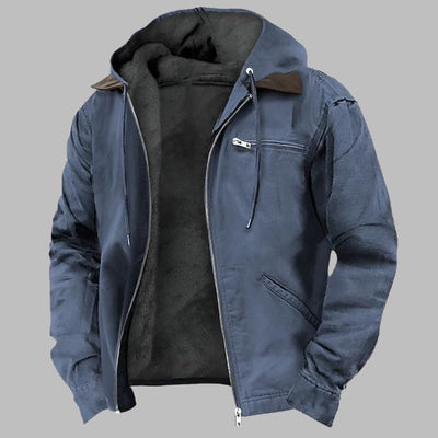 Max Freizeitjacke | Premium Baumwolle Übergangsjacke Mit Fleece Und Kapuze