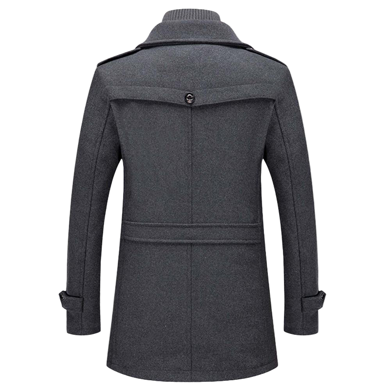 Stylischer Herrenmantel mit langen Ärmeln, ideal für den Winter und die Übergangszeit