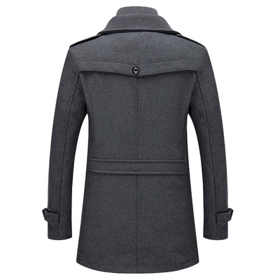 Stylischer Herrenmantel mit langen Ärmeln, ideal für den Winter und die Übergangszeit